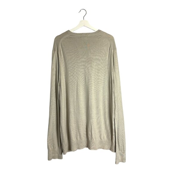 Banana Republic Silk Cashmere Relaxed Crew Neck Sweater in Camel Beige Size XXL - Picture 2 of 7